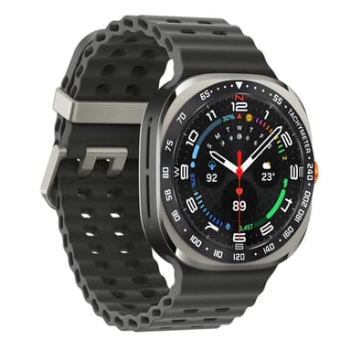 Urkrans i rustfrit stål til Samsung Galaxy Watch Ultra Sort + Hvid