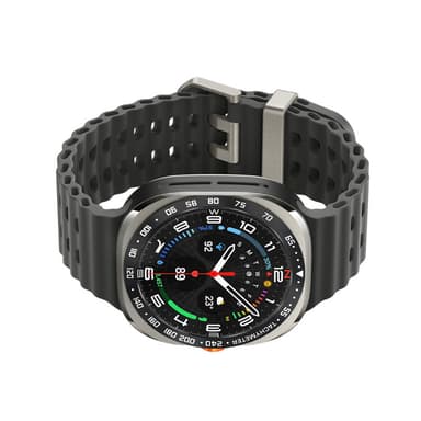 Urkrans i rustfrit stål til Samsung Galaxy Watch Ultra Sort + Hvid