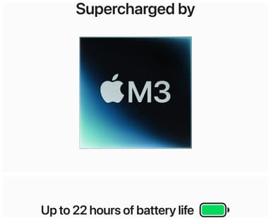 MacBook Pro 14 M3 2023 8/512GB (sølv)