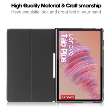 SKALO Lenovo Tab Plus 11.5"" Duofold PU-læder Cover - Blå
