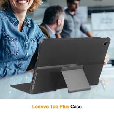 SKALO Lenovo Tab Plus 11.5"" Duofold PU-læder Cover - Blå