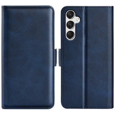 SKALO Samsung A25 5G Premium Wallet Flip Cover - Blå