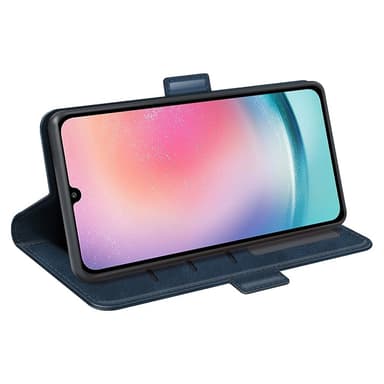 SKALO Samsung A25 5G Premium Wallet Flip Cover - Blå