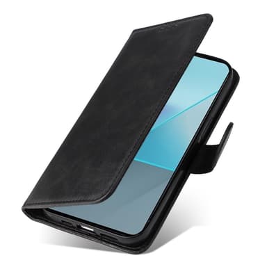 SKALO Xiaomi Redmi Note 13 Pro 5G PU-læder Pungetui - Sort