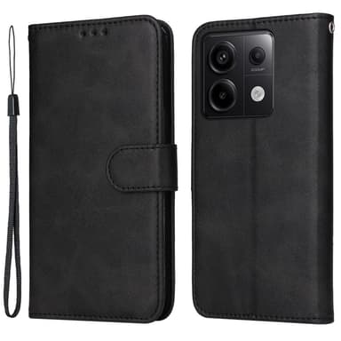 SKALO Xiaomi Redmi Note 13 Pro 5G PU-læder Pungetui - Sort