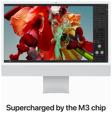 iMac 24" M3 2023 8/8/256 (sølv)