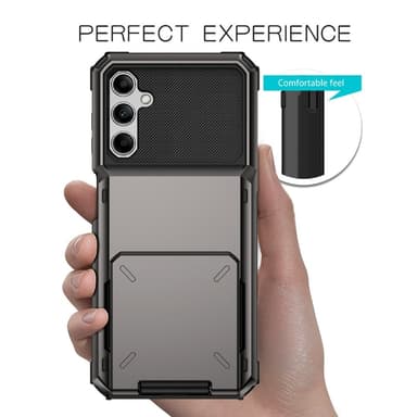 SKALO Samsung A54 5G Armor Cover kortholder - Sort
