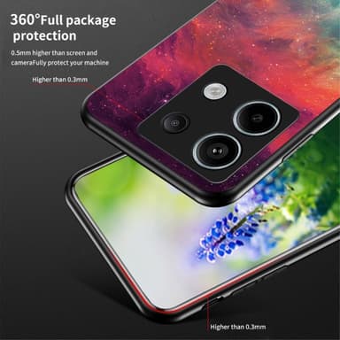 SKALO Xiaomi Redmi Note 13 Pro 5G Sky Hærdet glas TPU Cover - #1