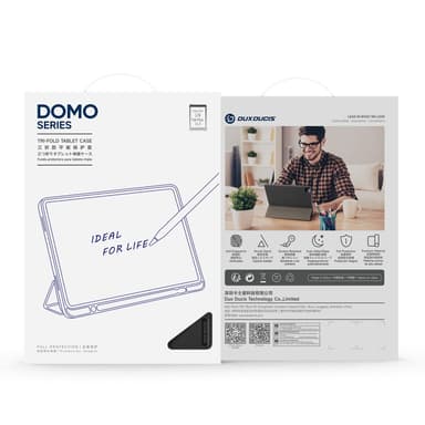 DUX DUCIS Lenovo Tab Plus 11.5"" DOMO Series Trifold Flip Cover - Sort