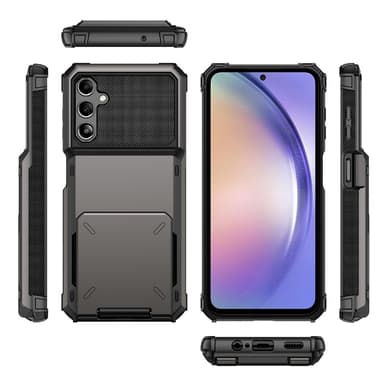 SKALO Samsung A54 5G Armor Cover kortholder - Sort