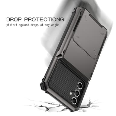SKALO Samsung A54 5G Armor Cover kortholder - Sort
