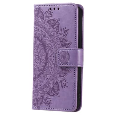 SKALO Samsung A14 4G/5G Mandala Flip Cover - Lilla