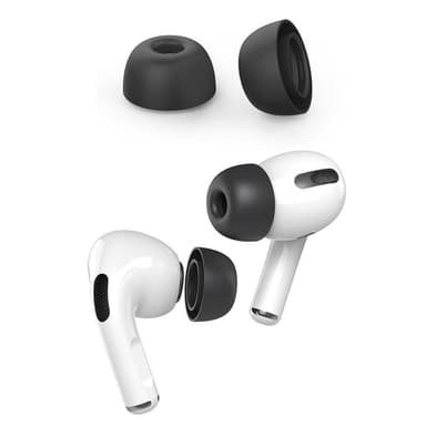 AHASTYLE AirPods Pro 1/2 Silikone Ørepropper Sort - Medium