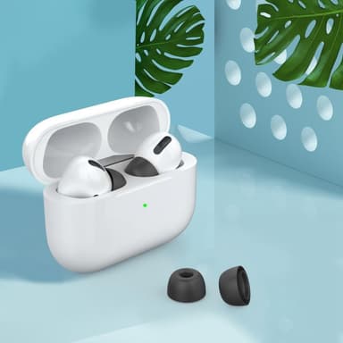 AHASTYLE AirPods Pro 1/2 Silikone Ørepropper Sort - Medium