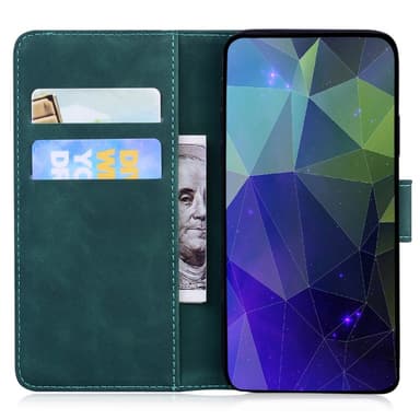 SKALO Motorola Moto G84 5G Tegnebog med tigerpræg - Grøn