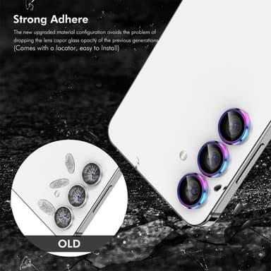 Til Samsung Galaxy S25+ Kameralinsebeskytter ENKAY Metalring Linsefilm