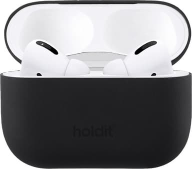 Holdit AirPods Pro silikoneetui (sort)