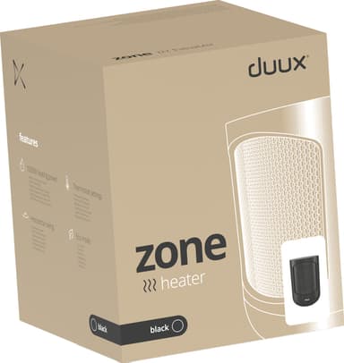 Duux Zone Keramisk varmeblæser 35986 (sort)