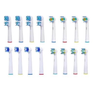 16-pack kompatibla tandborsthuvuden till Oral-B, Mixpaket