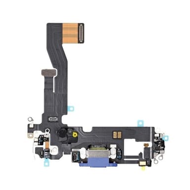 iPhone 12/12 Pro opladningsstik med flex - blå