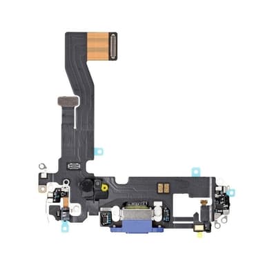 iPhone 12/12 Pro opladningsstik med flex - blå