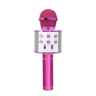Forever BMS-300 Mikrofon med Bluetooth högtalare, Rosa
