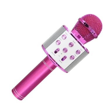 Forever BMS-300 Mikrofon med Bluetooth högtalare, Rosa