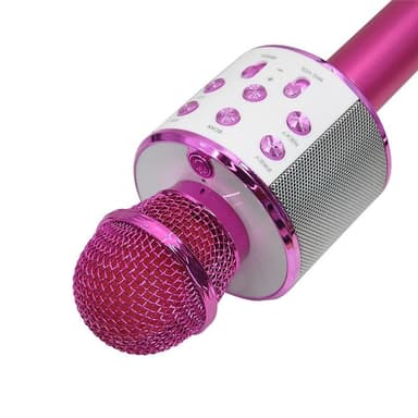 Forever BMS-300 Mikrofon med Bluetooth högtalare, Rosa
