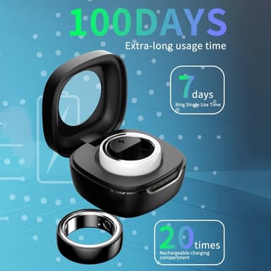 Multifunktion Smart Ring Health Tracker Søvn Hjertefrekvens Blod oxygen overvågning 20#