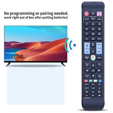 TV fjernbetjening Erstatning til AA59-00652A Samsung TV