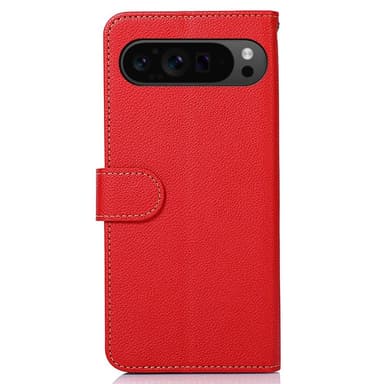 KHAZNEH Til Google Pixel 9 / Pixel 9 Pro Pung Etui Litchi Struktur Telefoncover