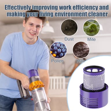 Efterfilter til Dyson V10 / SV12 støvsuger 2-pak
