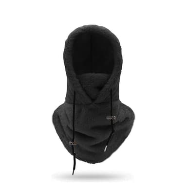 Balaclava vinter ansigts- og halsmaske Sort M