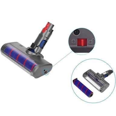 Blød rullebørste til Dyson V7/V8/V10/V11 Absolute Motorhead Stick Støvsuger