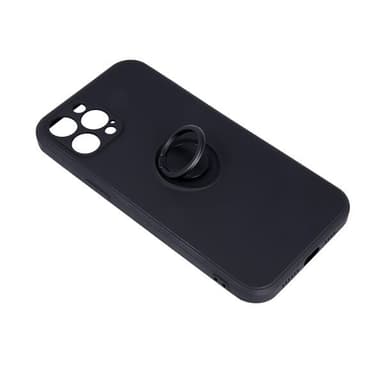 Etui med ringholder til iPhone 16 Pro - Sort
