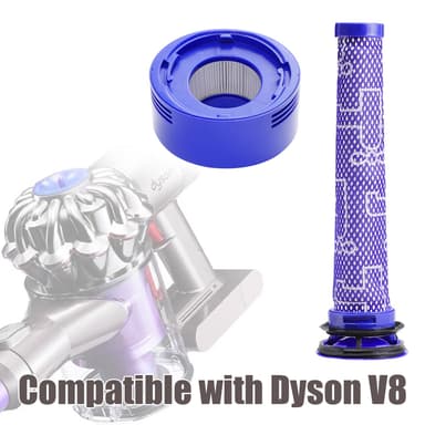 Forfilter og bagfilter til Dyson V8 støvsuger 2 dele
