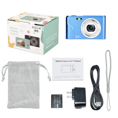 Digitalkamera 1080P / 48 megapixel / 16x zoom Blå