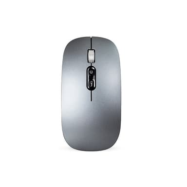 Trådløs mus, 2.4G & Bluetooth 5.1 Tri-Mode Silent Mouse Grå