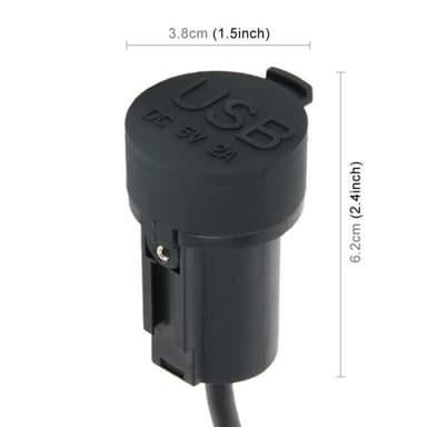 USB-stik til motorcykel 2XUSB