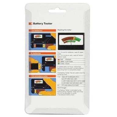 Bærbar batteritester til de mest almindelige batterityper