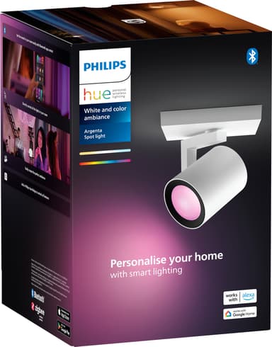 Philips Hue Argenta enkelt LED spotlys 4,2W GU10 (hvid)