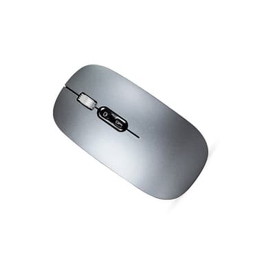 Trådløs mus, 2.4G & Bluetooth 5.1 Tri-Mode Silent Mouse Grå