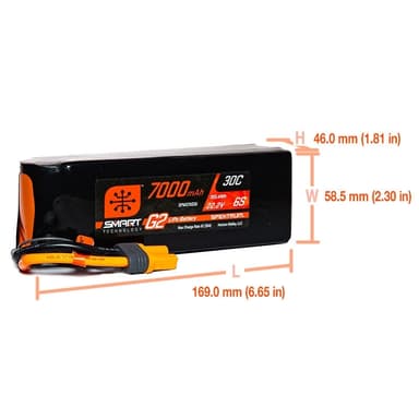 6s  7000mAh - 30C - Spektrum LiPo G2 IC5