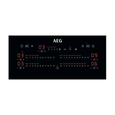 AEG 8000-serien induktionskogeplade m. integreret emhætte CCE84779CB - D13348 - brugt