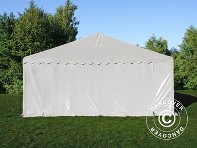 Partytelt, SEMI PRO Plus CombiTents® 5x10m, 3-i-1, Hvid