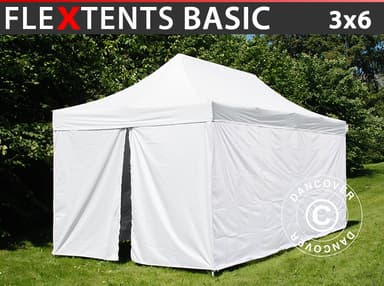 Foldetelt FleXtents® Basic v.3, akutberedskabstelt, 3x6