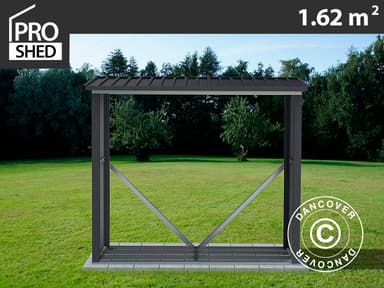 Brændeskur 1,82x0,89x1,56m ProShed®, Antracit