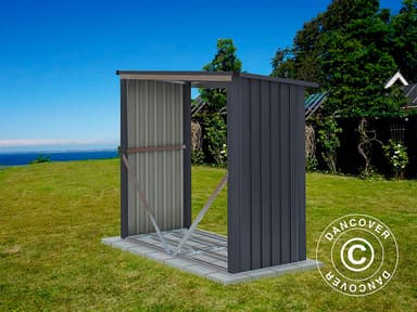 Brændeskur 1,82x0,89x1,56m ProShed®, Antracit