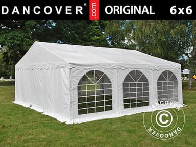 Partytelt Original 6x6m PVC, Hvid