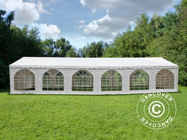 Partytelt Exclusive 5x12m PVC, Hvid